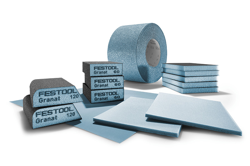 Zusammenstellung verschiedener Schleifmittel