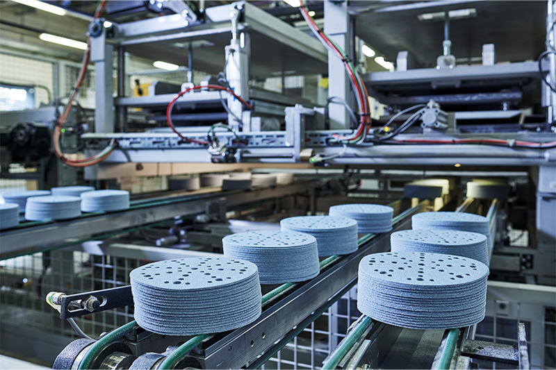 Schleifmittel auf dem Laufband