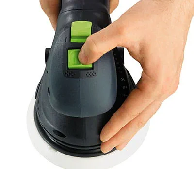 Für größereren Abtrag  im Grobschliff vorschleifen und anschließend im Exzenterschleifen feinschleifen