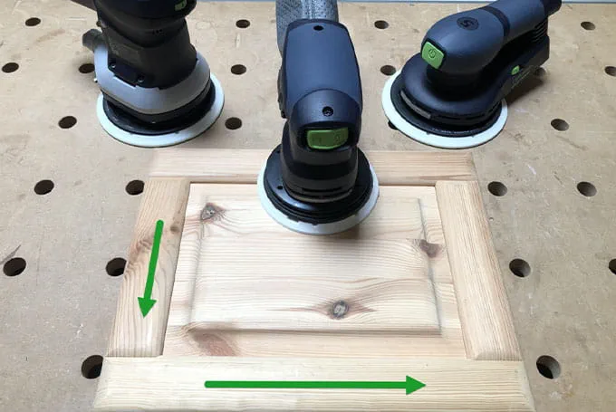 Schleifen von Quer- und Längsholzflächen