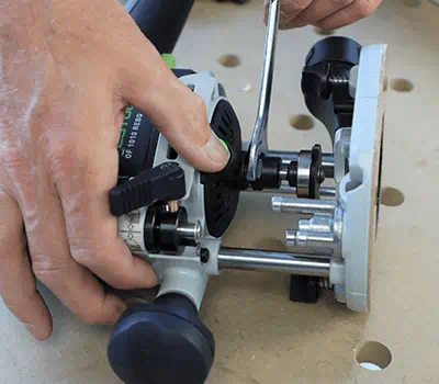 Oberfräse einrichten