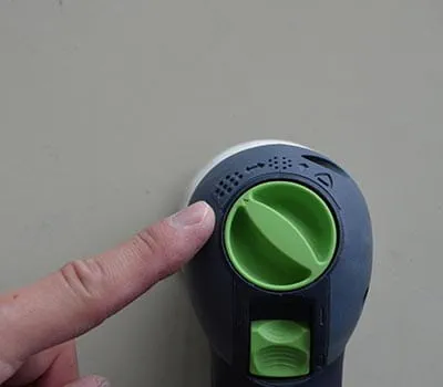 Drehzahl auf 6 einstellen.