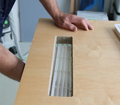 fertiger Lüftungsgitterausschnitt