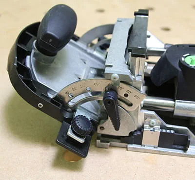 Schnittwinkel einstellen