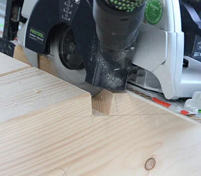 Verkämmung ausfräsen