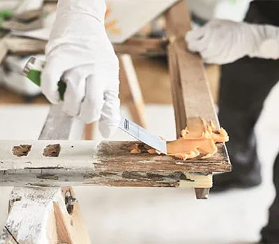 Reparaturstelle füllen