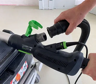 PLANEX mit Absaugmobil verbinden