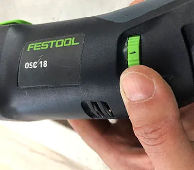 Oszillierer einstellen