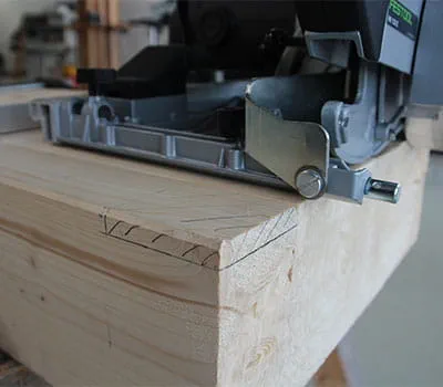 Ausklingungen anzeichnen