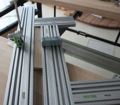 Frässchablone vorbereiten