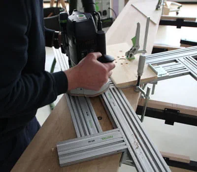 Fräsungen an den Treppenwangen