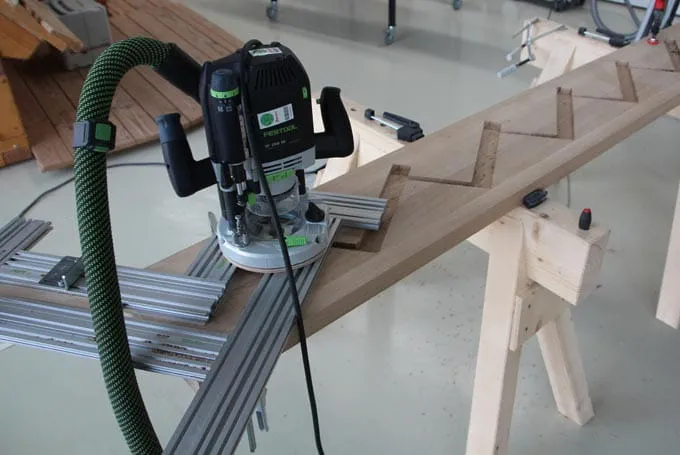 Vollgestemmte Treppe