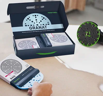 Starter-Set und Schleifmittel-Systainer von Festool