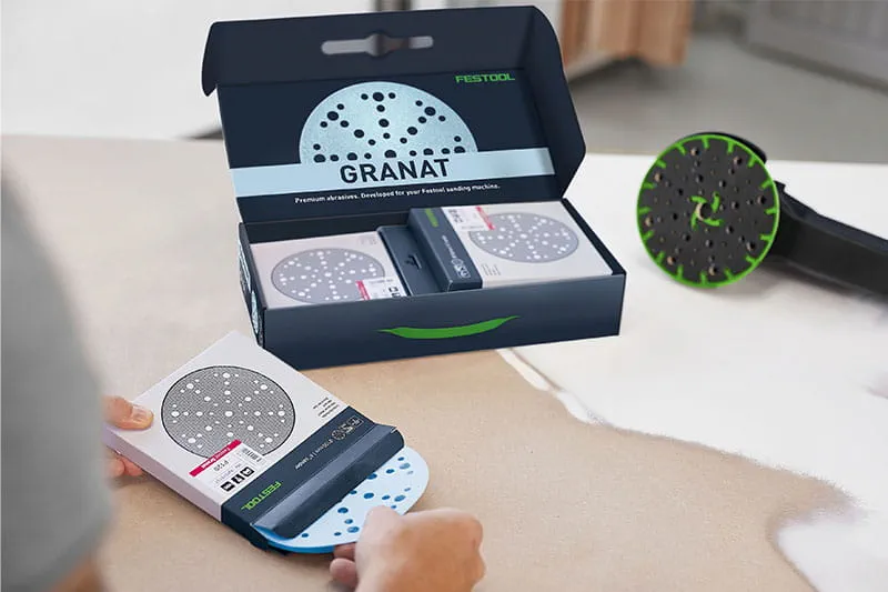 Starter-Set und Schleifmittel-Systainer von Festool