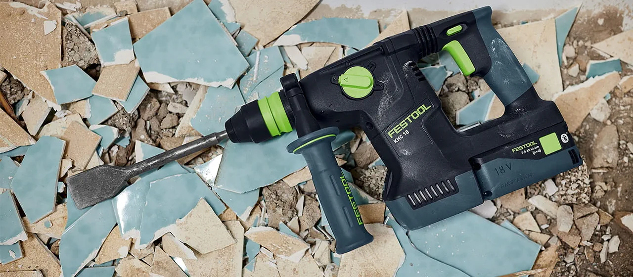 Der neue Akku-Kombihammer KHC 18 von Festool