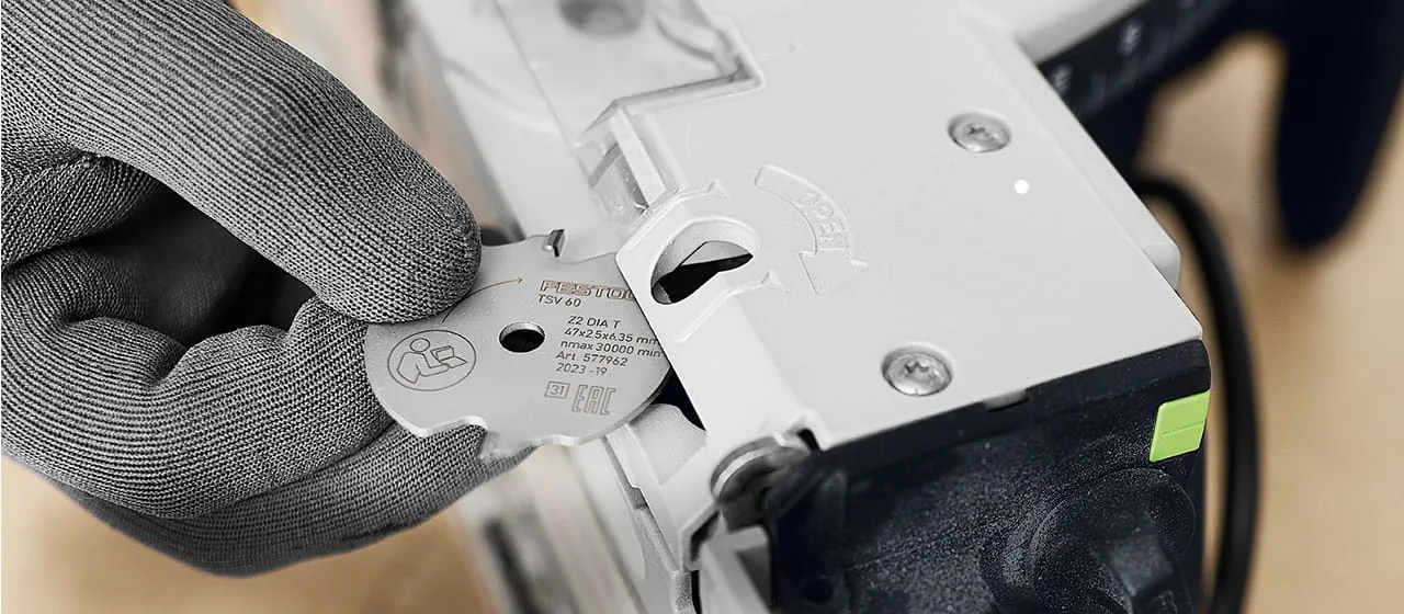 Neues Vorritz-Sägeblatt für die TSV 60 K von Festool