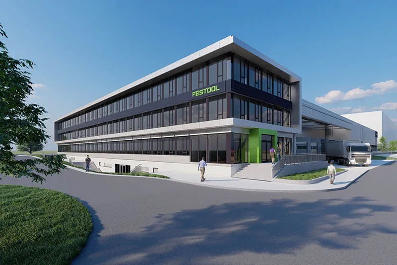 Das neue Montagegebäude von Festool in Weilheim/Teck