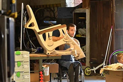 Paul de Livron dans son atelier.