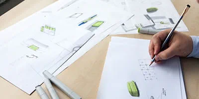 Einer der Produktentwürfe von Produktdesigner Timo Kuhls von Festool.