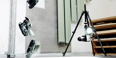 Die Akkuschleifer von Festool im Veruchslabor