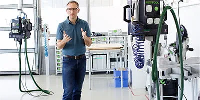Festool Versuchsleiter Gerhard Grebing