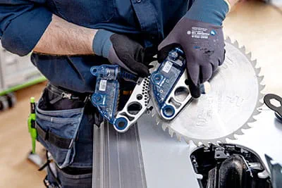 Die Festool Tischkreissäge TKS 80 mit der SawStop Technologie