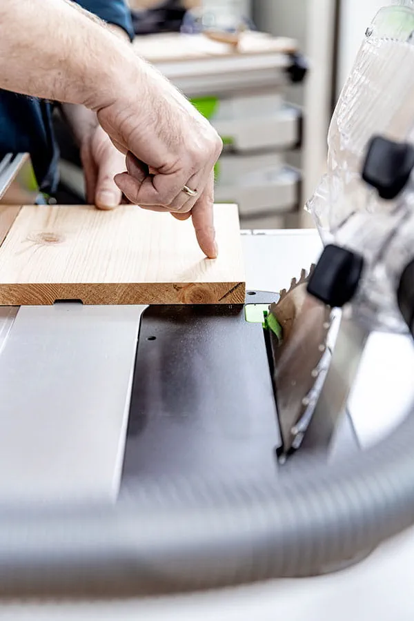 Die Festool Tischkreissäge TKS 80 mit der SawStop Technologie