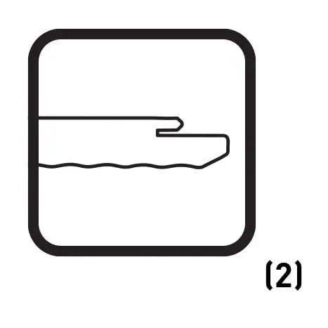 Schneidgarnitur mit Wellenschliff-Sägeblatt