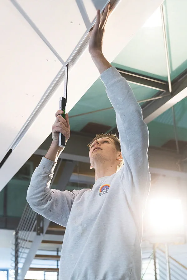 Einsetzen der Profilleiste zum Test