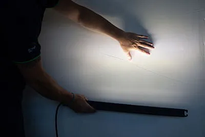 Kontrolle mit dem Festool Streiflicht STL 450