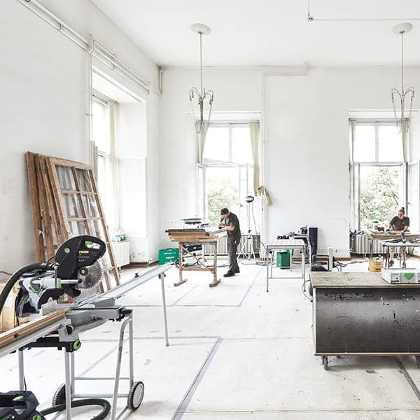 Die Renorvierungsarbeiten am Schloss Darmstadt mit den Festool Geräten