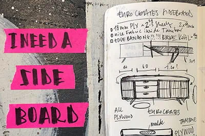 Ein Sideboard - designed und gebaut von Laura Kampf.