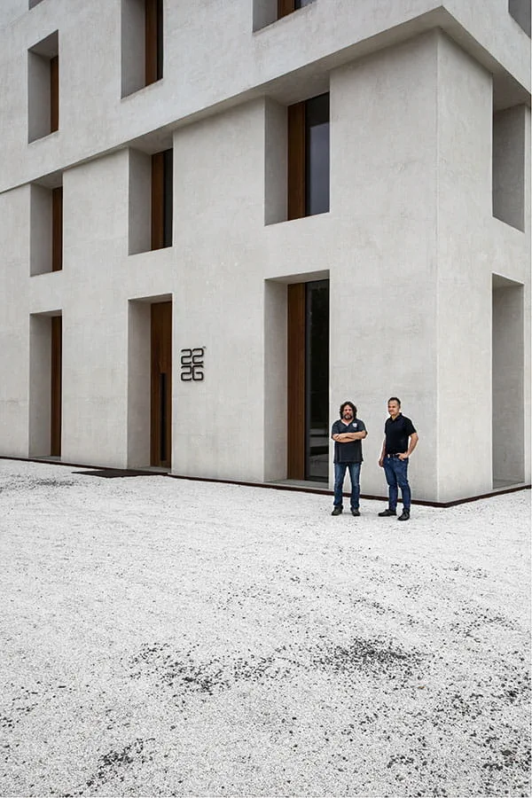 Ein Gebäude aus Kalk