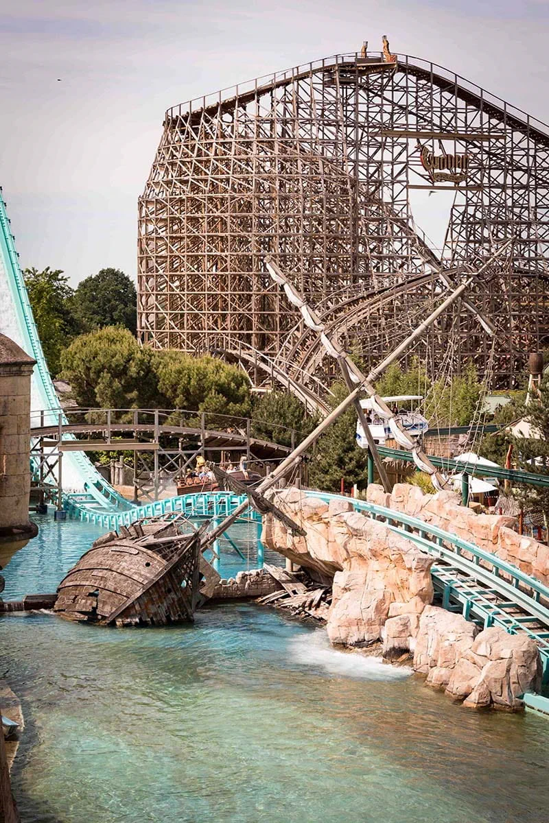 Die Holzachterbahn des Europa-Parks.