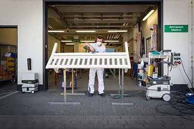 Schleifarbeiten mit dem Akkuschleifer