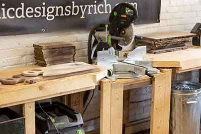 Die Werkstatt mit den Festool Kapp-Zugsäge KAPEX