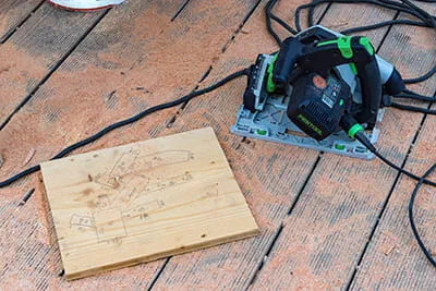 Schreinerarbeiten mit der Handkreissäge