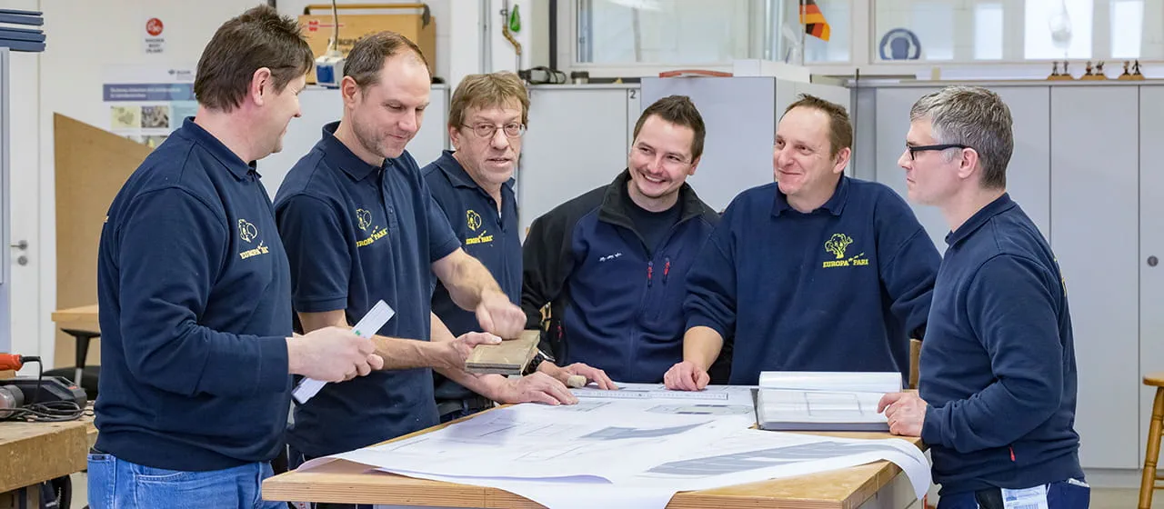 Das Schreiner Team des Europa-Parks