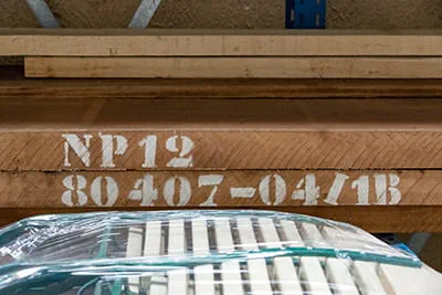 Das Holz für die Schreinerarbeiten