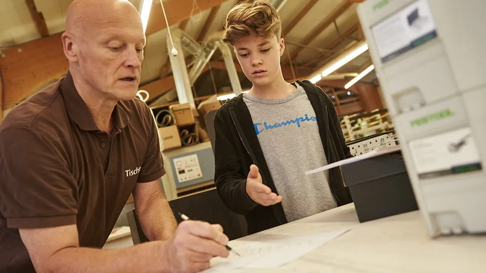 Zeichnung des Regals