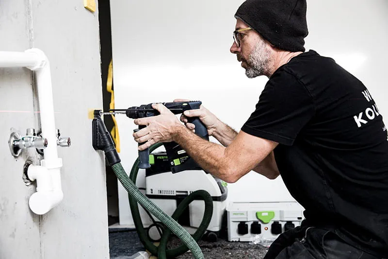 Mobiles Arbeiten mit dem Absaugmobil von Festool