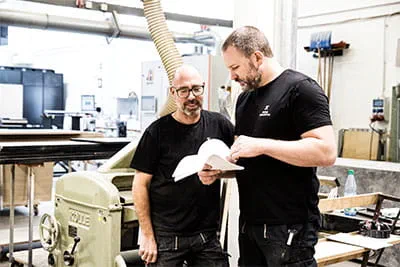 Ihre Werkstatt ist im Stuttgarter Westen.